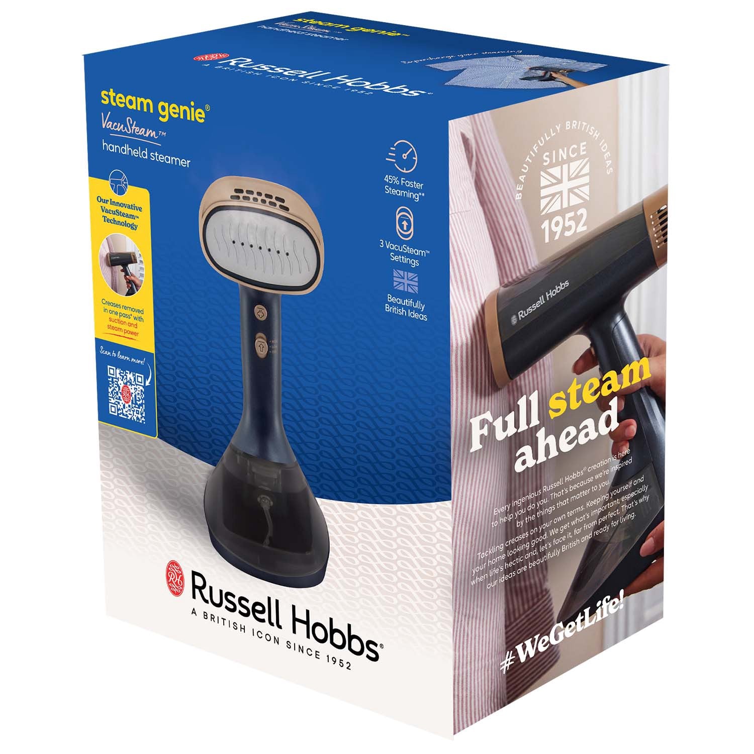 Garment Steamer with VacuSteam Tech, 1500W, 200ml Tank