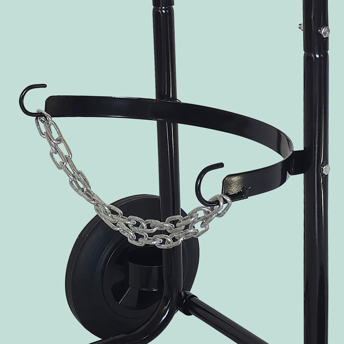 Gas Cylinder Trolley with Safety Chain and Rubber Wheels