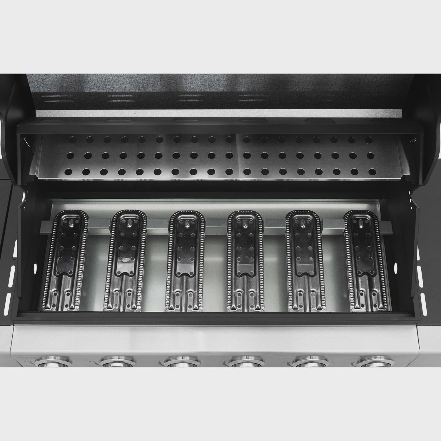 Gas Grill with 6 Burners, Side Burner, 78x38 cm Cooking Area
