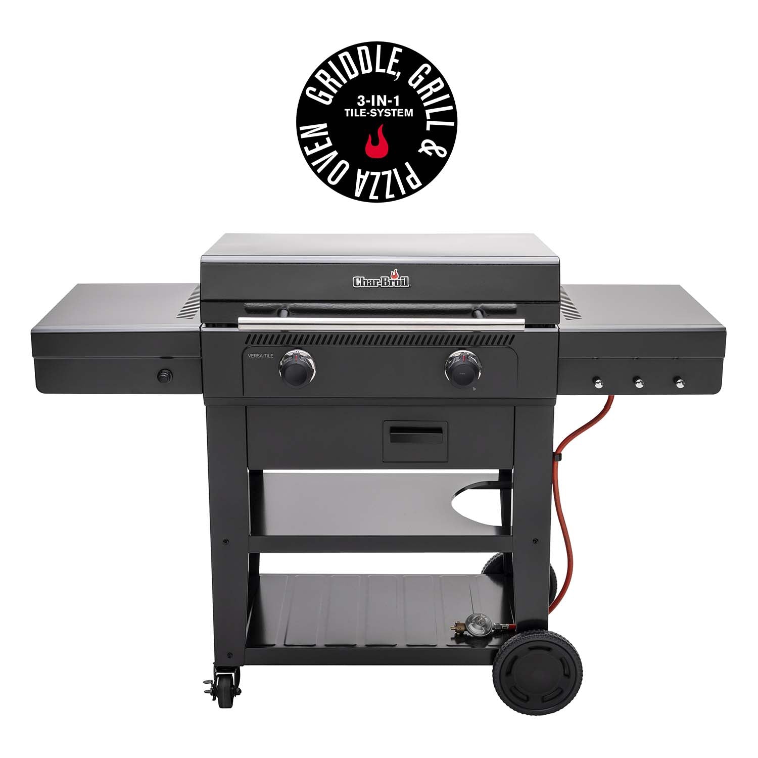 Gas-Powered Griddle with 3-in-1 System, 70x50 cm Cooking Area
