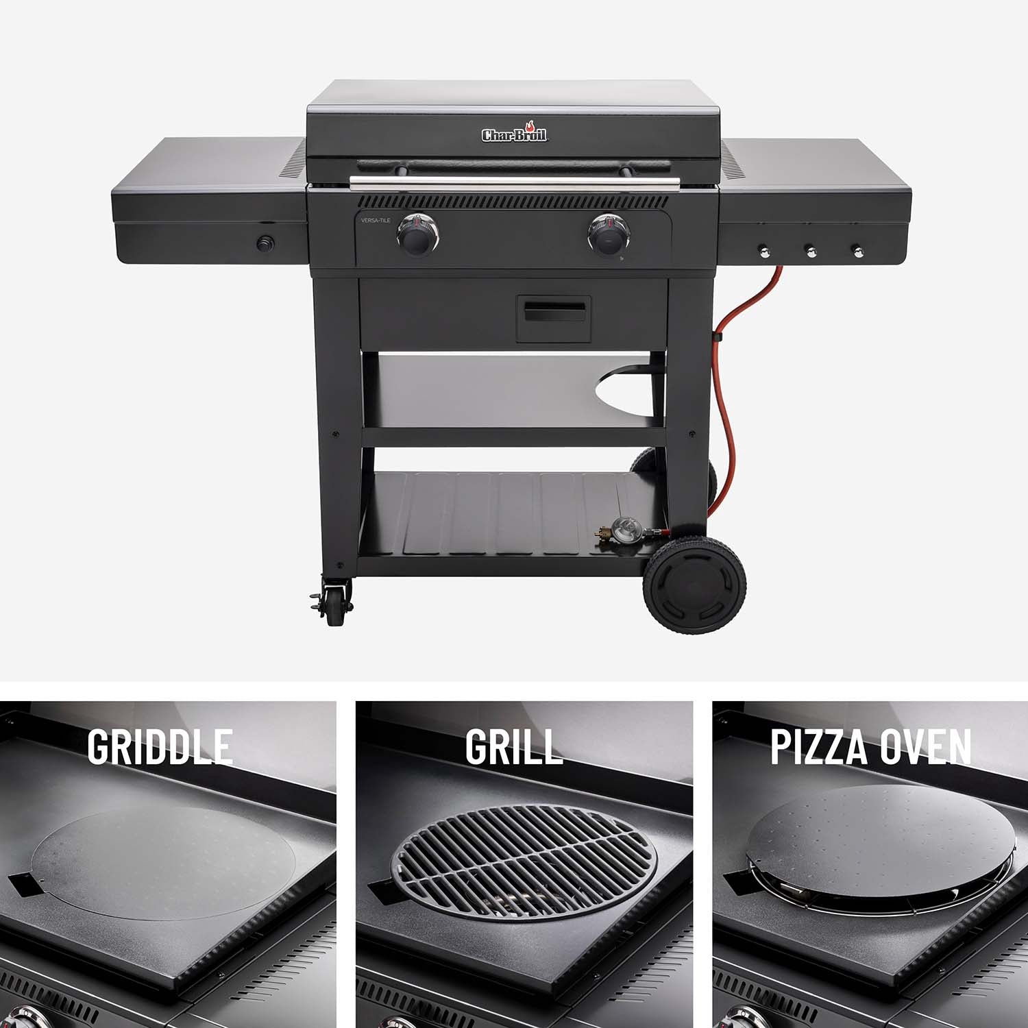 Gas-Powered Griddle with 3-in-1 System, 70x50 cm Cooking Area