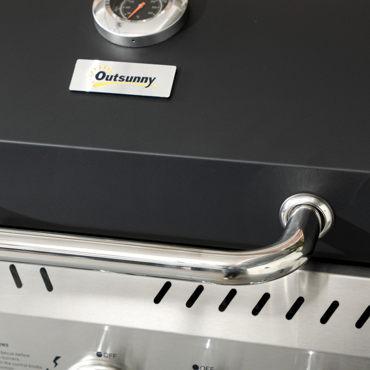 Gas grill 3 KW 3 + 1 burner BBQ grill cart made of stainless steel including side burner, thermometer, grill grate, hob, bottle opener, side shelves, gas grill for balcony, camping 123 x 52 x 101 cm |
