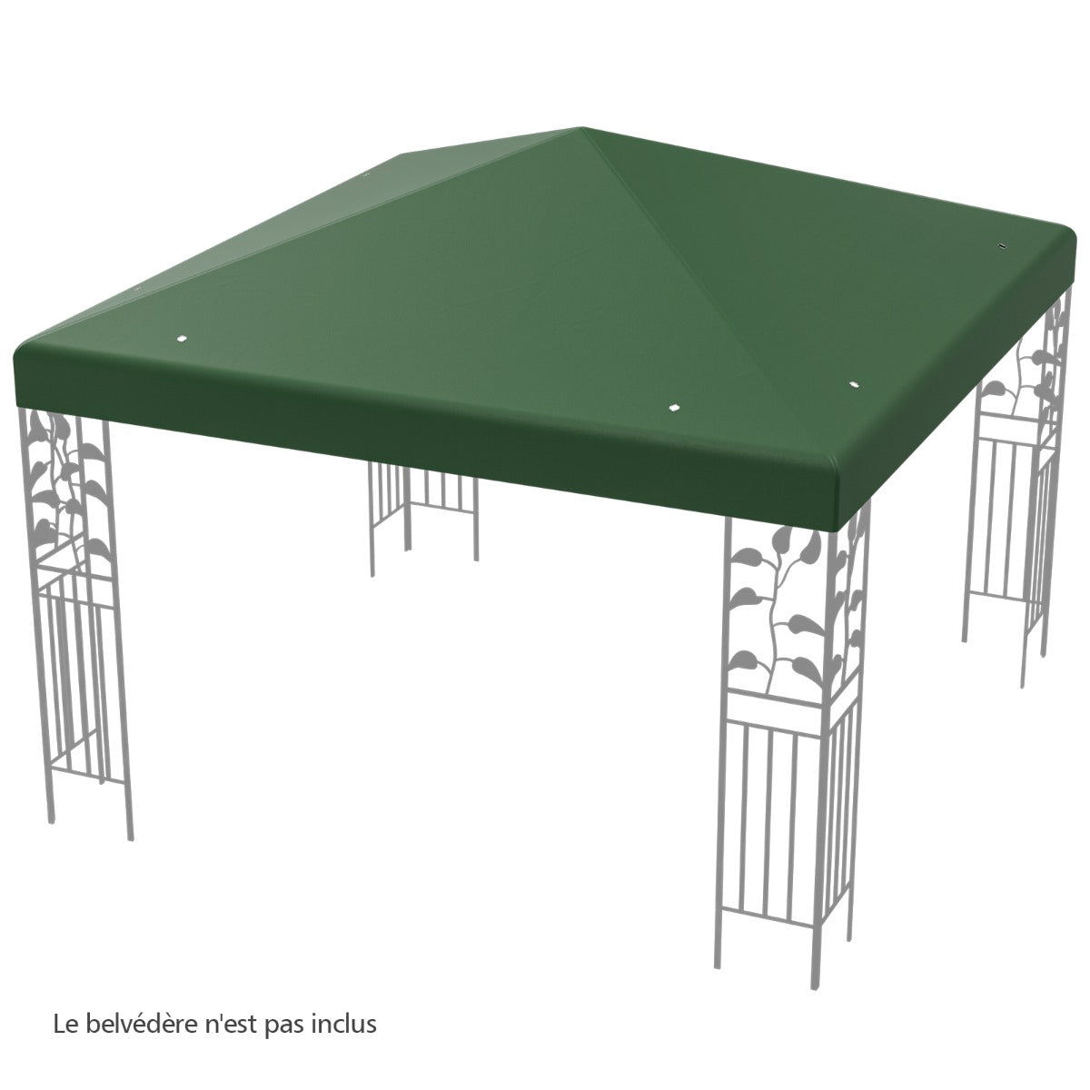 Gazebo Replacement Canopy 300x300 cm, Waterproof Polyester