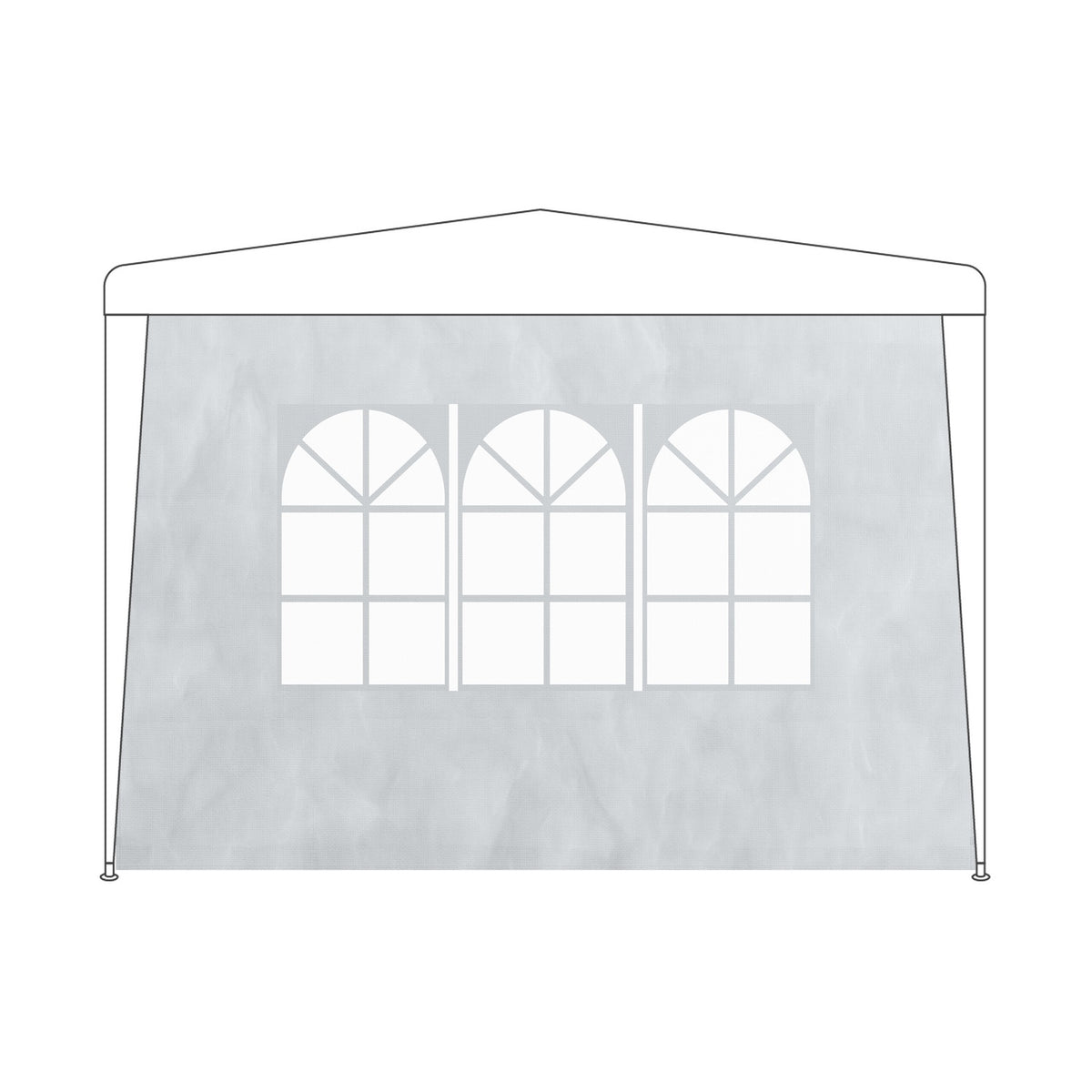 Gazebo Side Panels Set – Weatherproof, Tear-Resistant