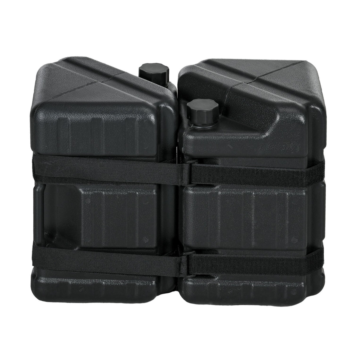Gazebo Weights Set Of 4 Feet Water/Sand Fillable Hdpe Black