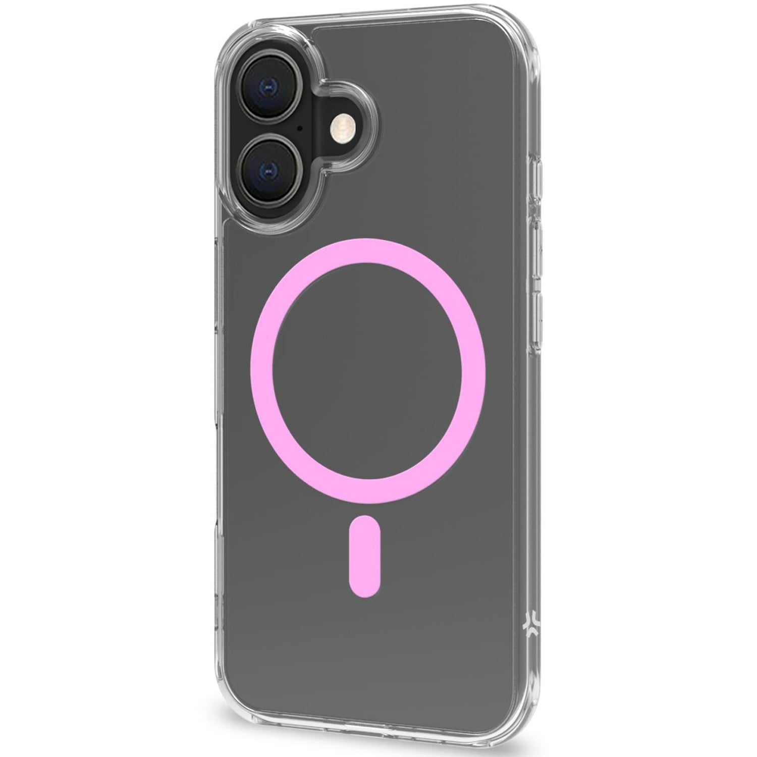 Gelskin mag Magnetic Cover MagSafe iPhone 16 Transparent + Pink