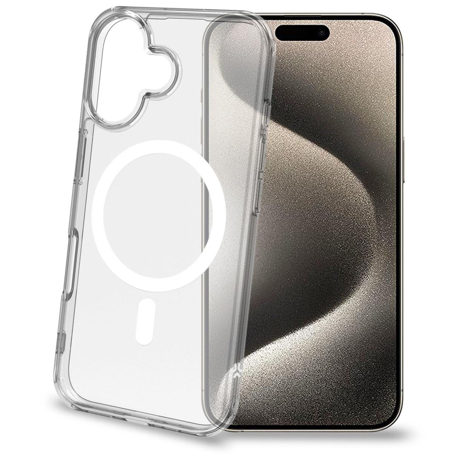 Gelskin mag TPU Cover MagSafe compatible iPhone 16 Transparent
