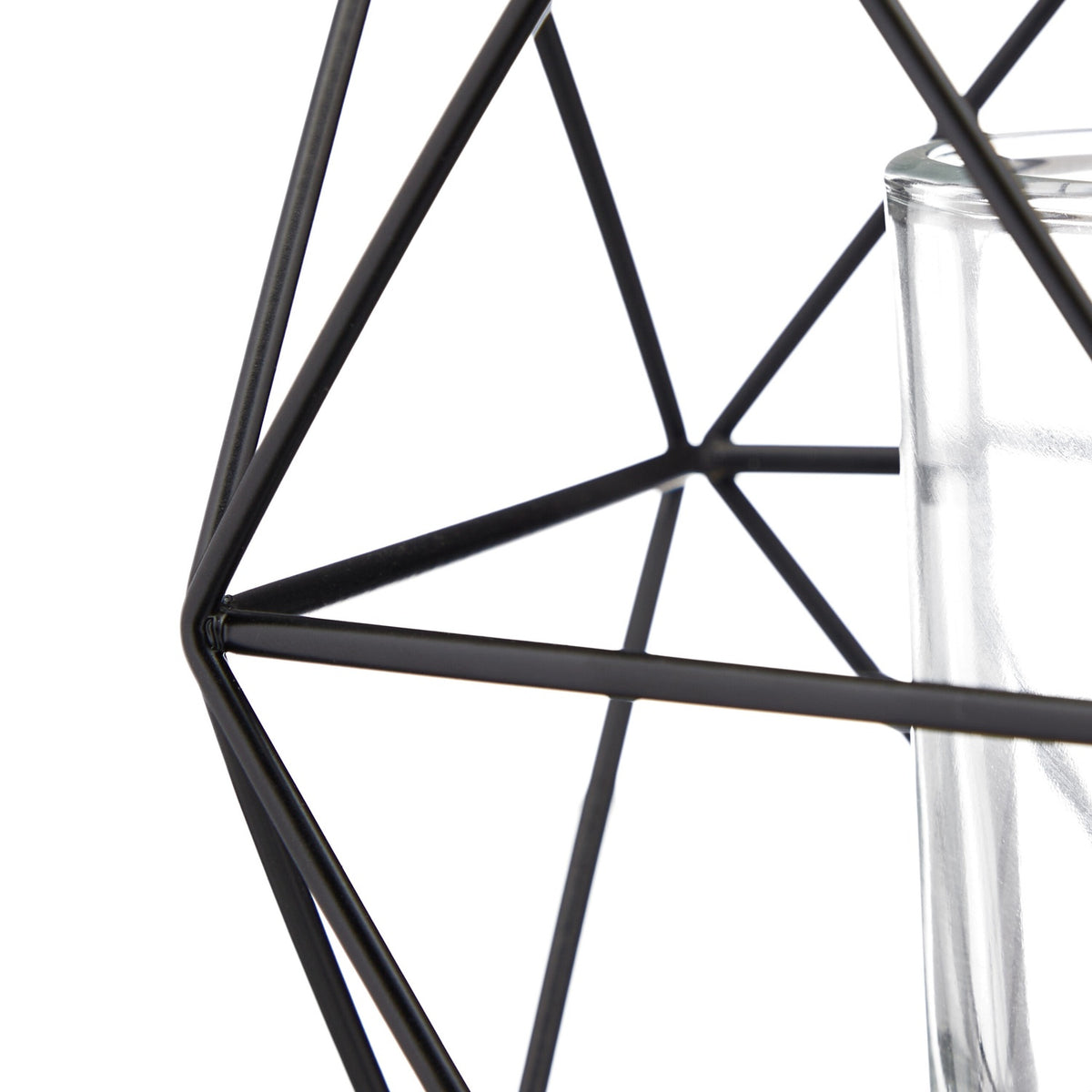 Geometric Metal Tealight Candle Holders, Set of 2