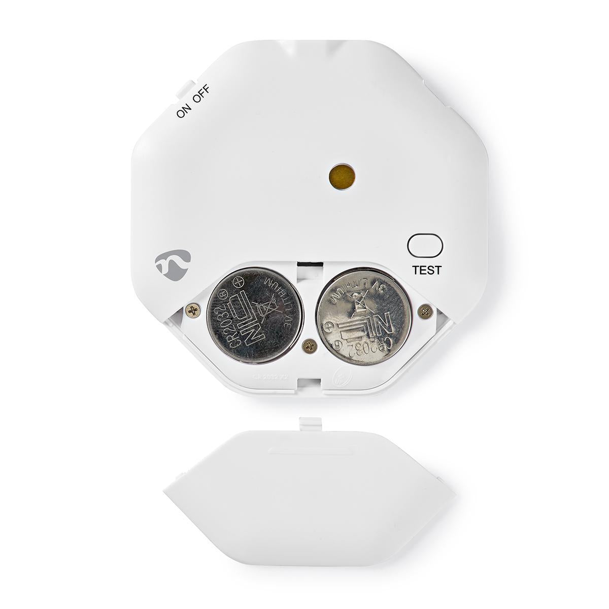 Glass Breaker Alarm | Triggered by: Vibration | Battery powered | 2x CR2032 | 85 dB| White