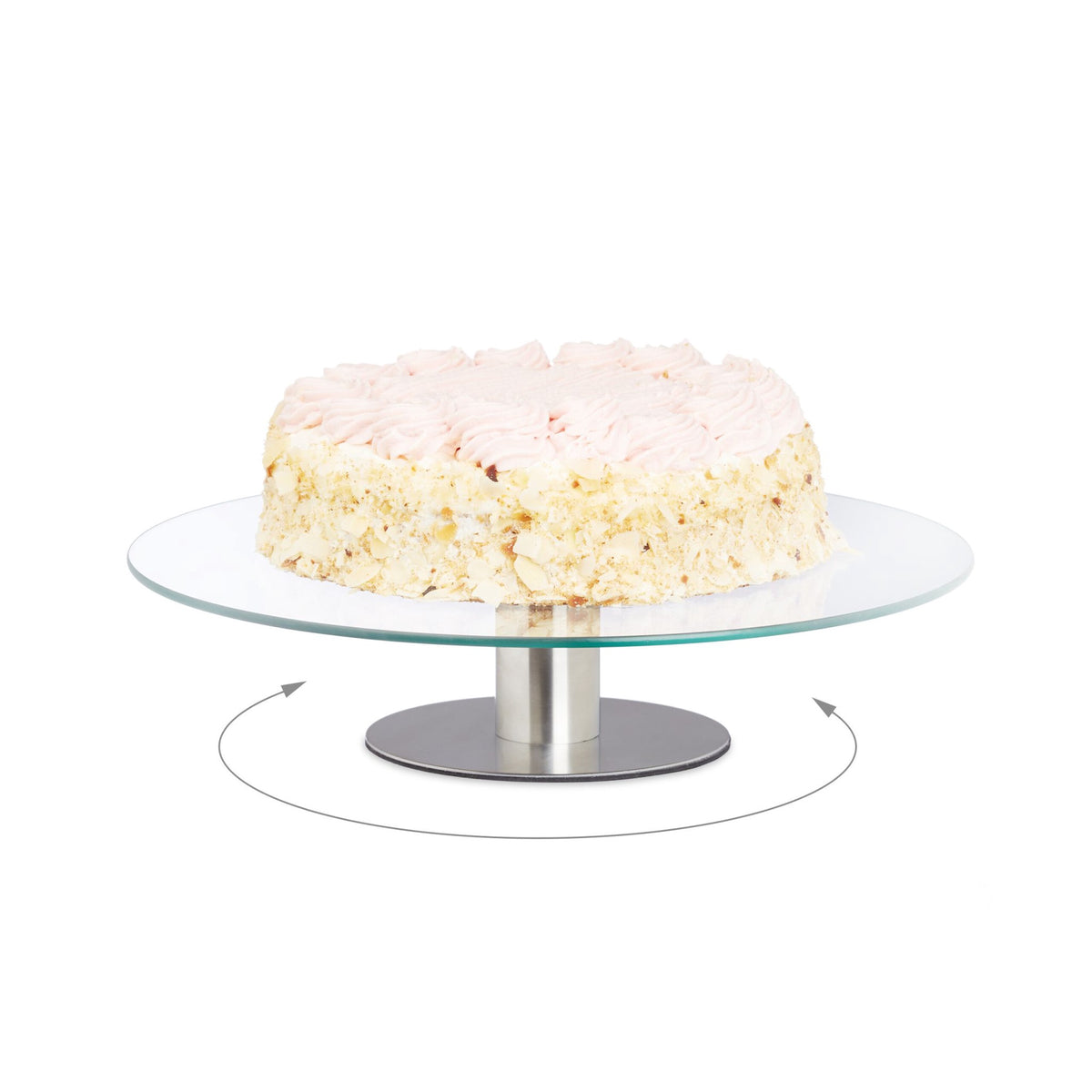 Glass Cake Stands, Set of 2