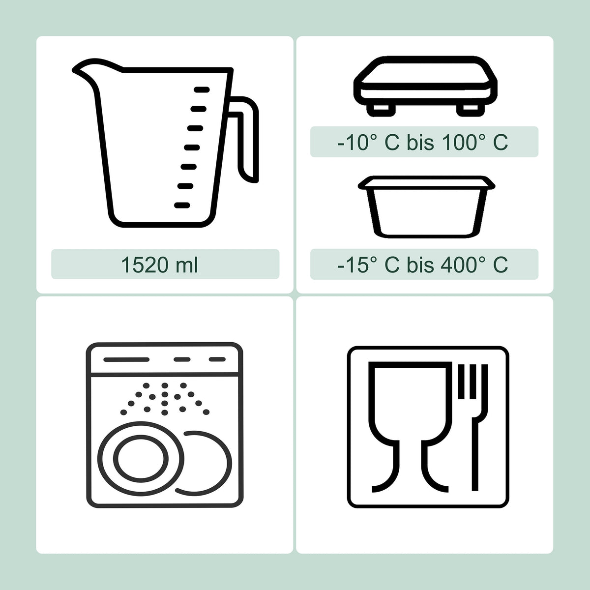 Glass Food Storage Containers with Airtight Lids
