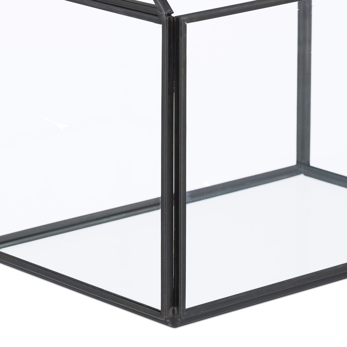 Glass House-Shaped Terrarium for Indoor Plants
