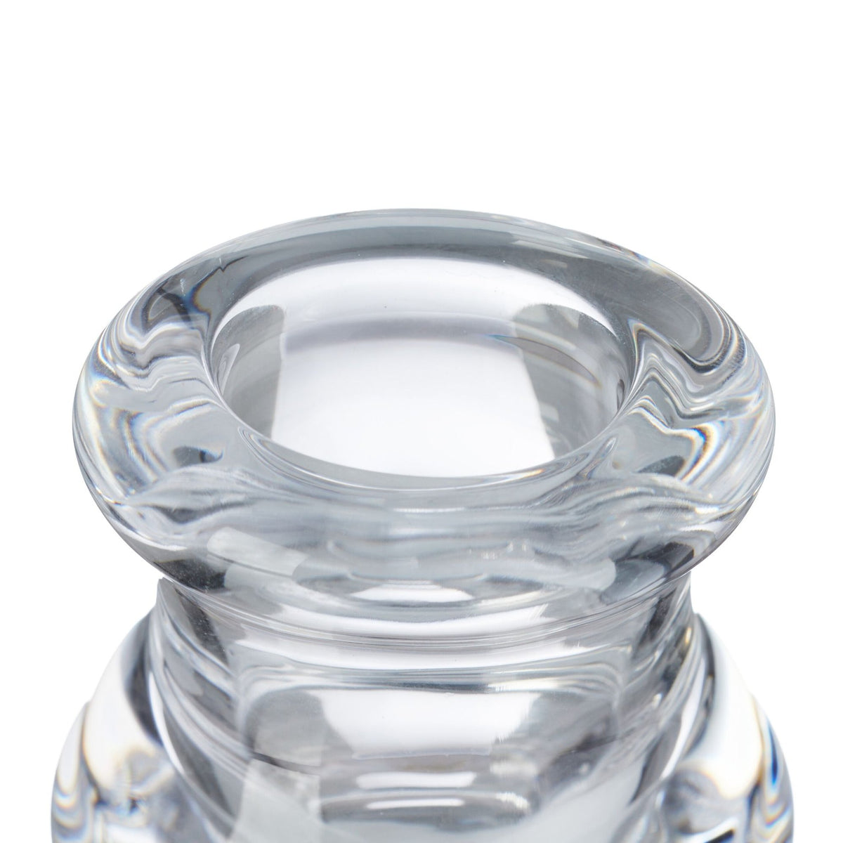Glass candle holder with 6 pcs