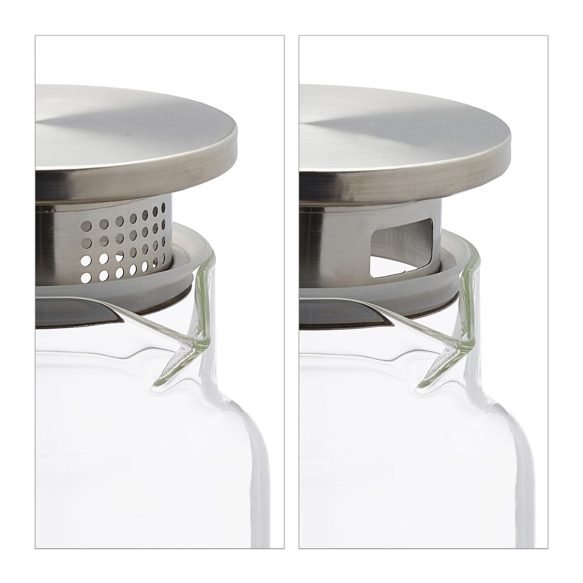 Glass carafe with lid 1.5 litres