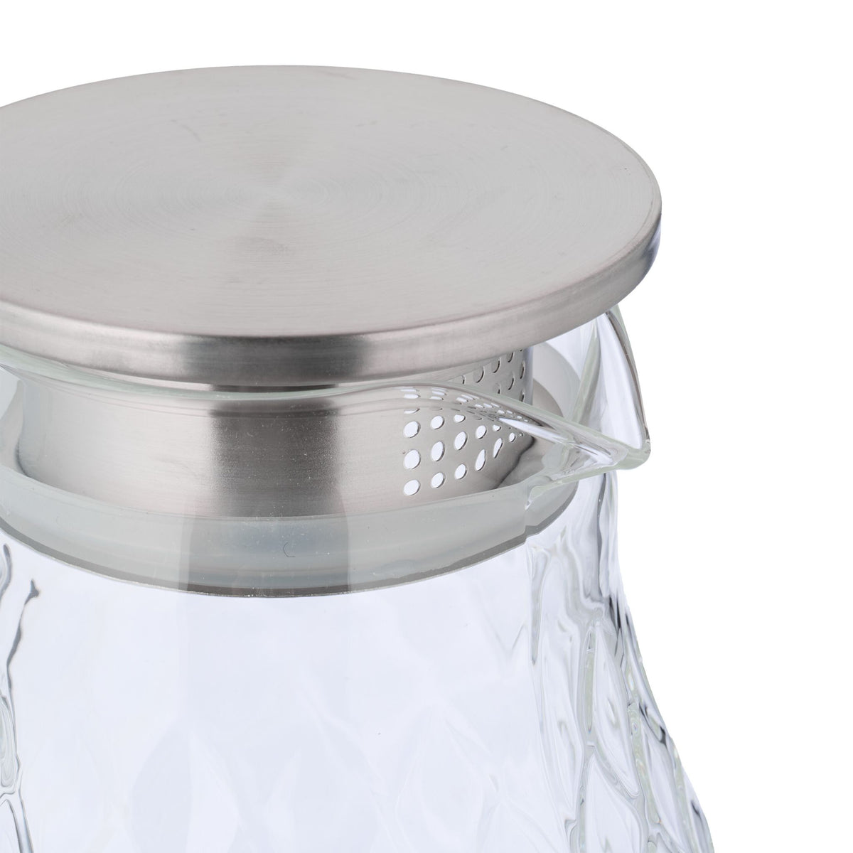 Glass carafe with lid 2 l