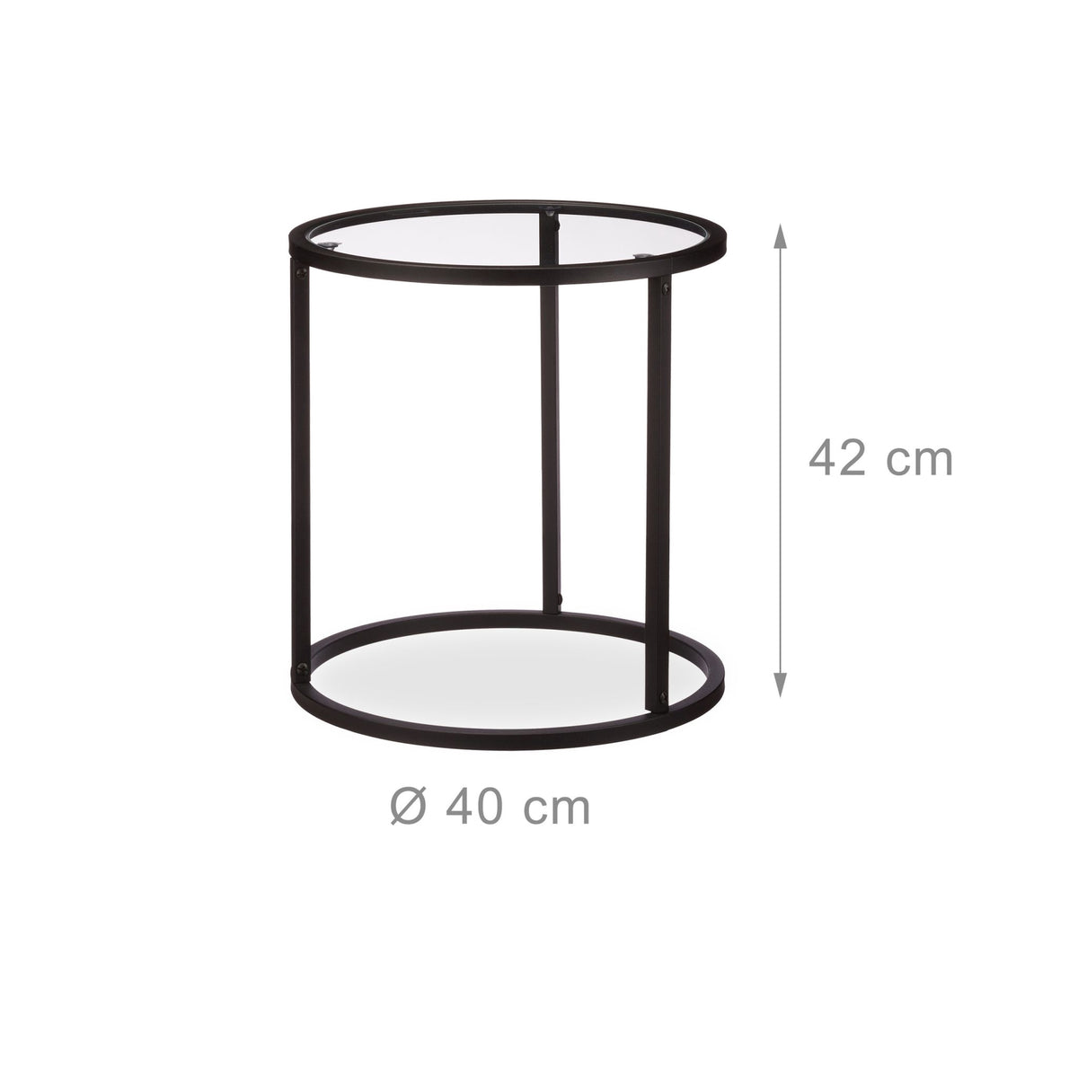 Glass coffee table set of 2