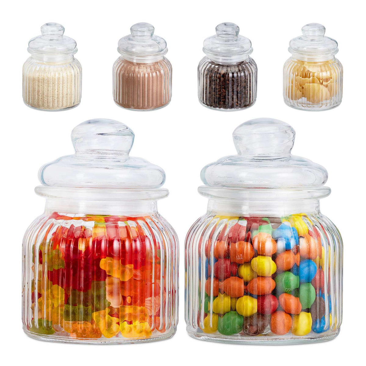 Glass jars 6-pack 700 ml