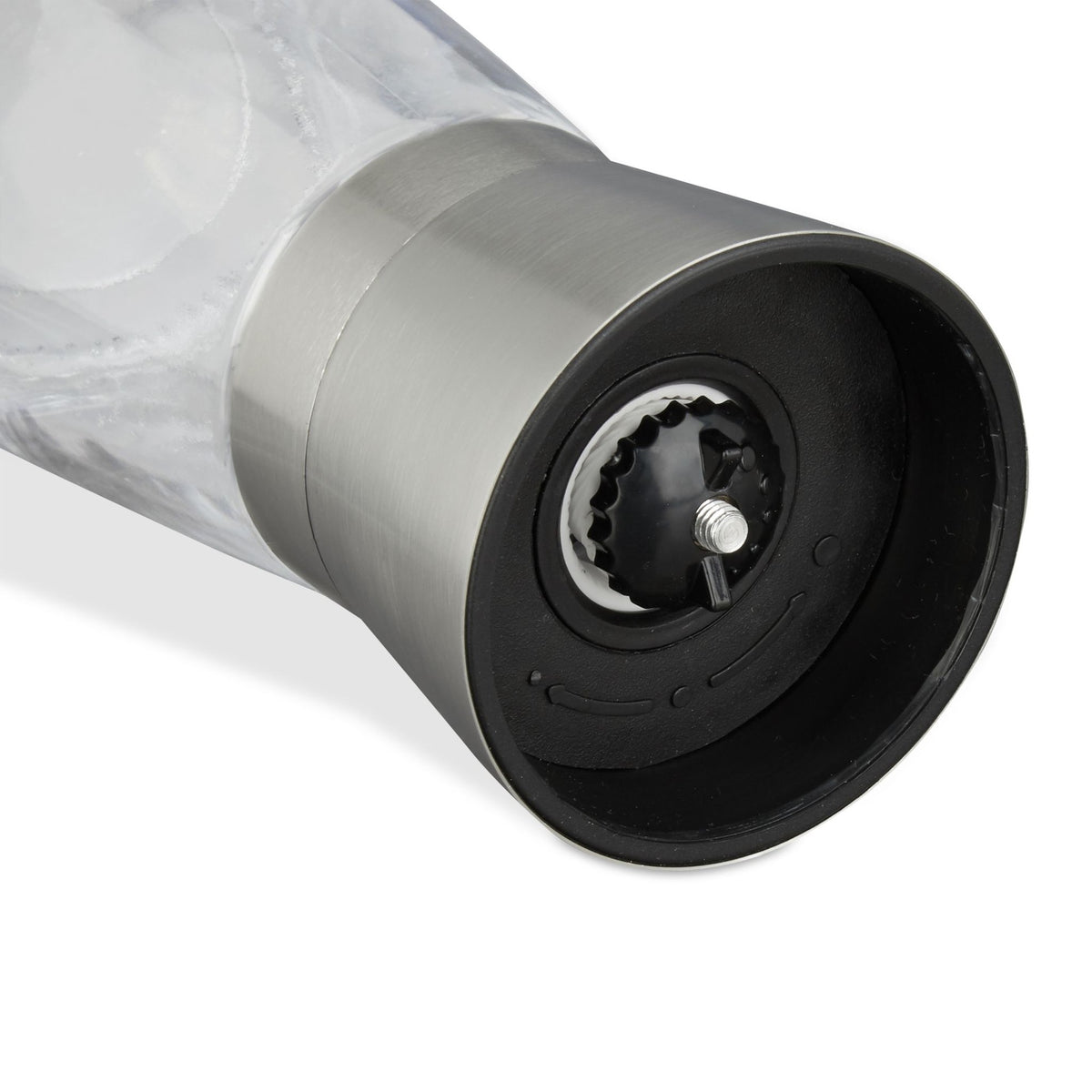 Glass salt and pepper mill