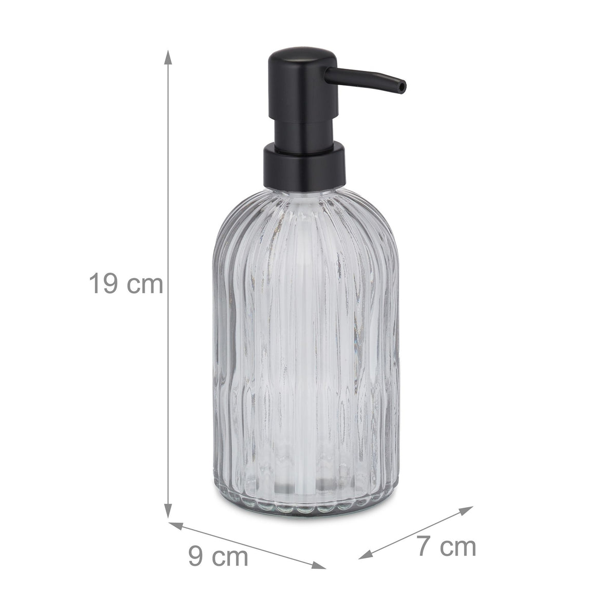 Glass soap container set of 3