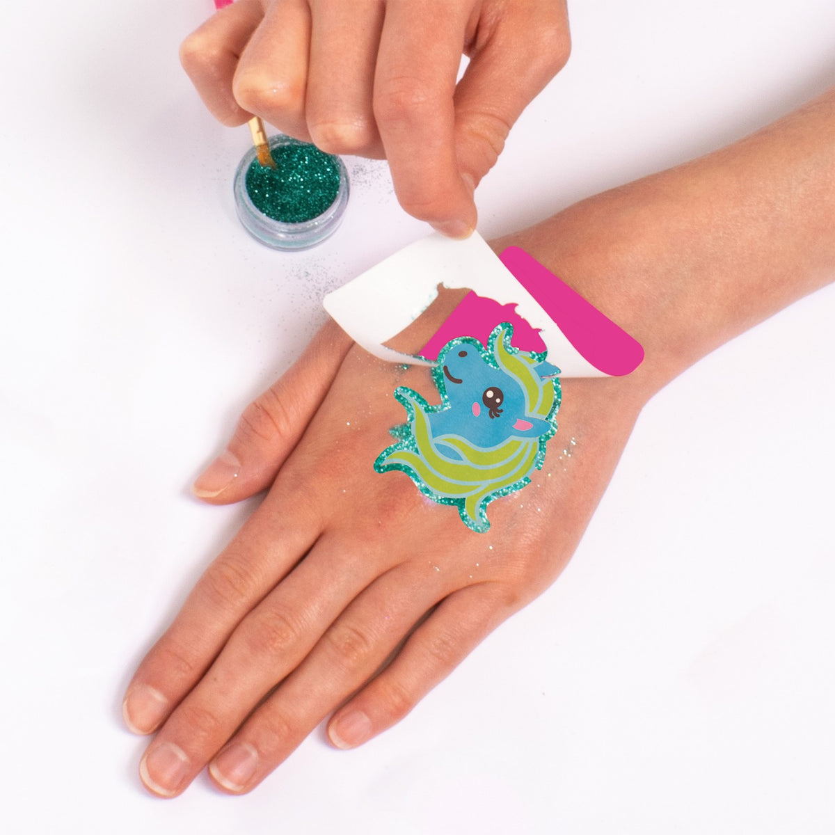 Glow In The Dark Glitter Tattoos Kit, 75+ Designs