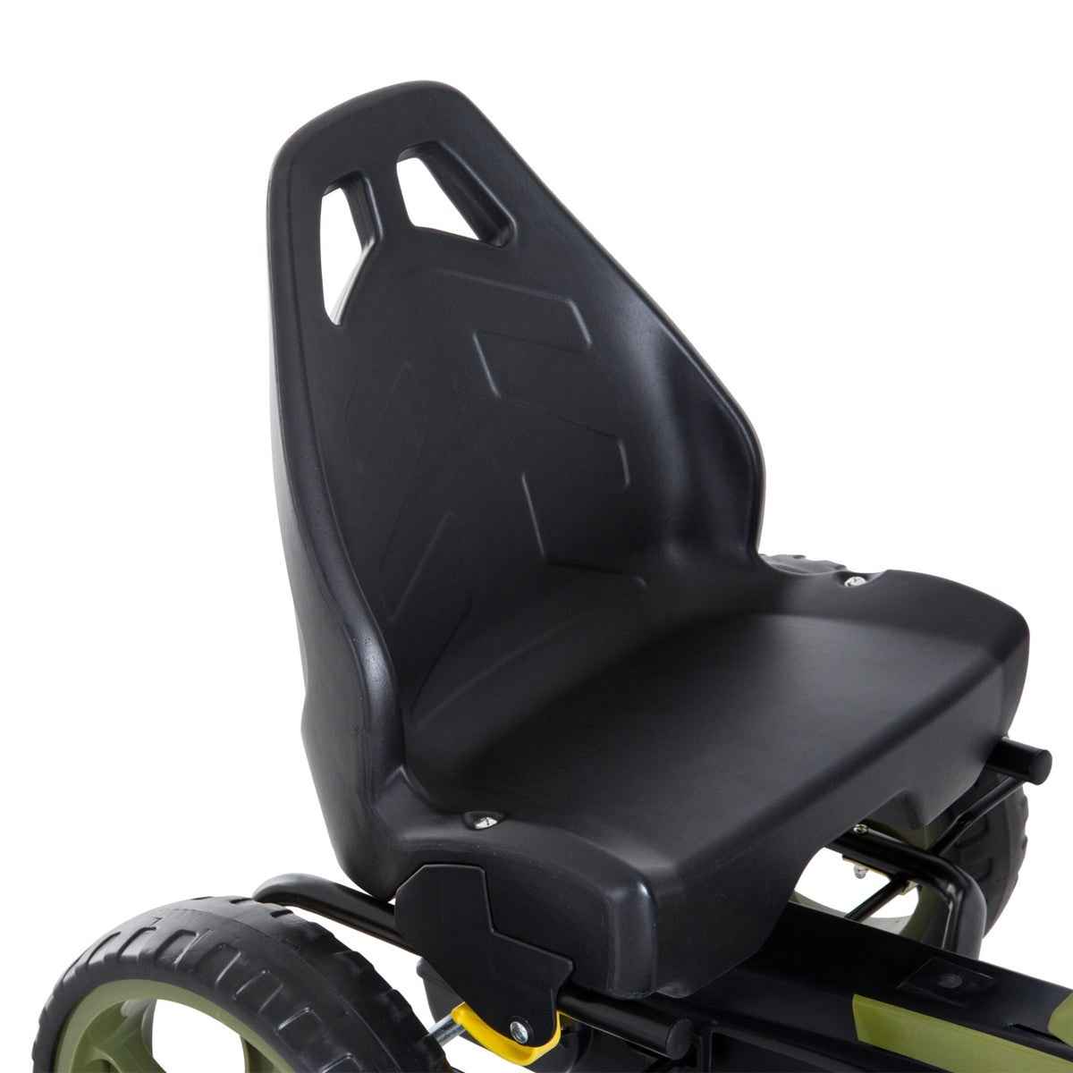Go Kart Pedal Car Pedal Vehicle with Handbrake Adjustable Seat from 3 Years Green 105 x 54 x 61 cm