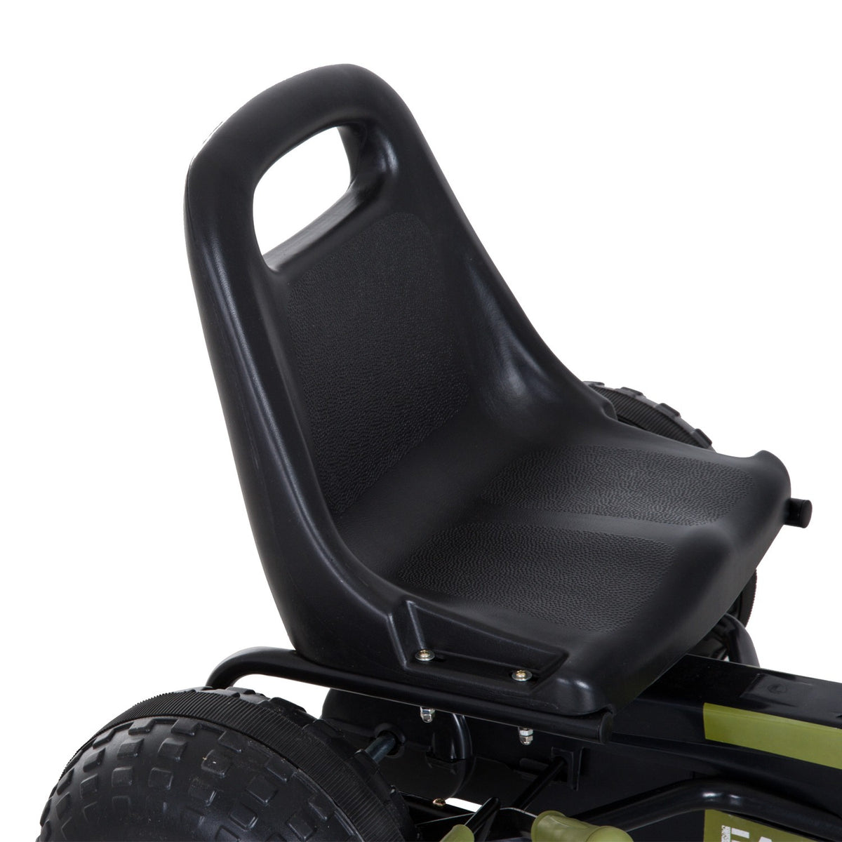 Go kart children's Kettcar pedal car with handbrake from 3 years, green design 99x65x56cm for outdoor fun
