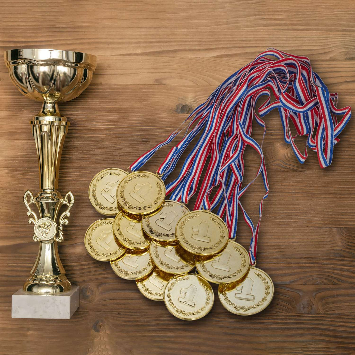 Gold medal for children - set of 12