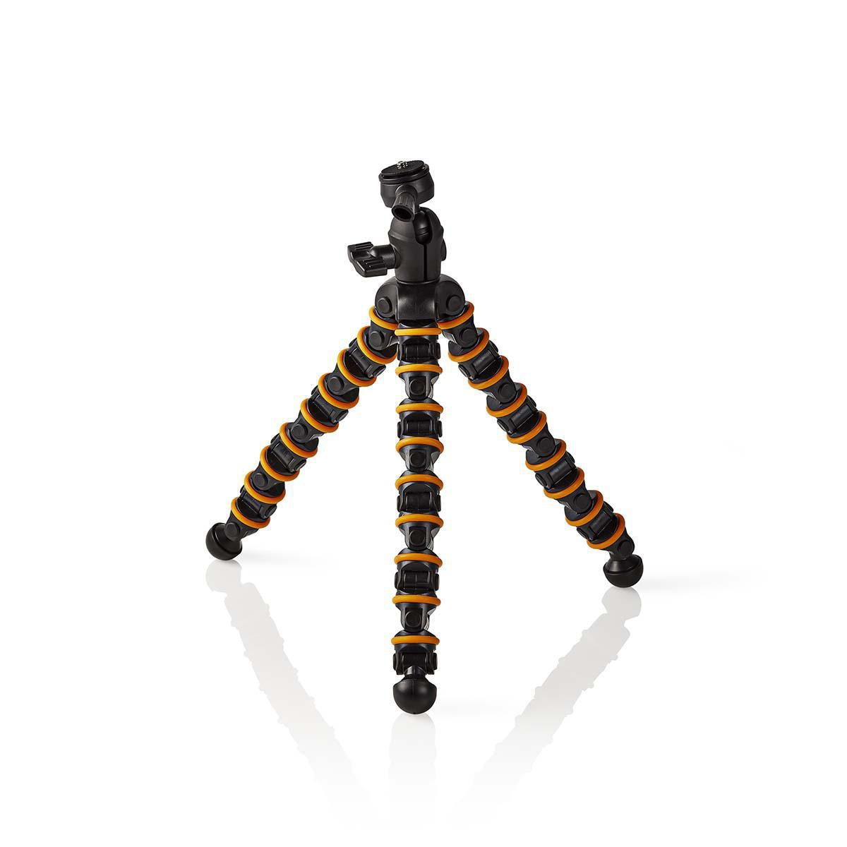 Gorilla pod | Maximum load capacity: 2.5 kg | 30.0 cm | 9 Segment | Ball head | ABS / Plastic | Orange / Black