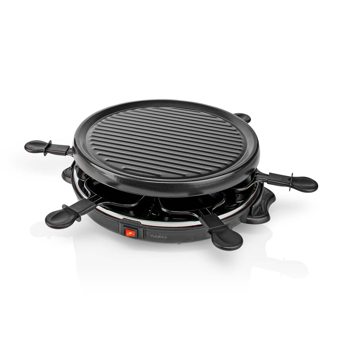 Gourmet / Raclette | Grill | 6 Persons | Spatula | Non-stick coating | Round