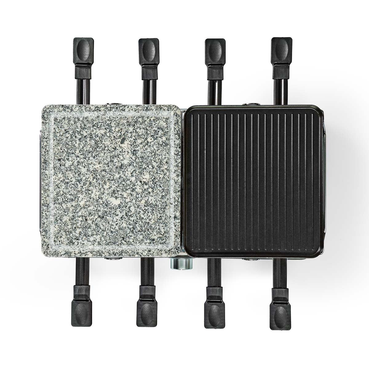 Gourmet / Raclette | Grill / Stone | 8 Persons | Spatula | Temperature setting | Non-stick coating | Rectangle