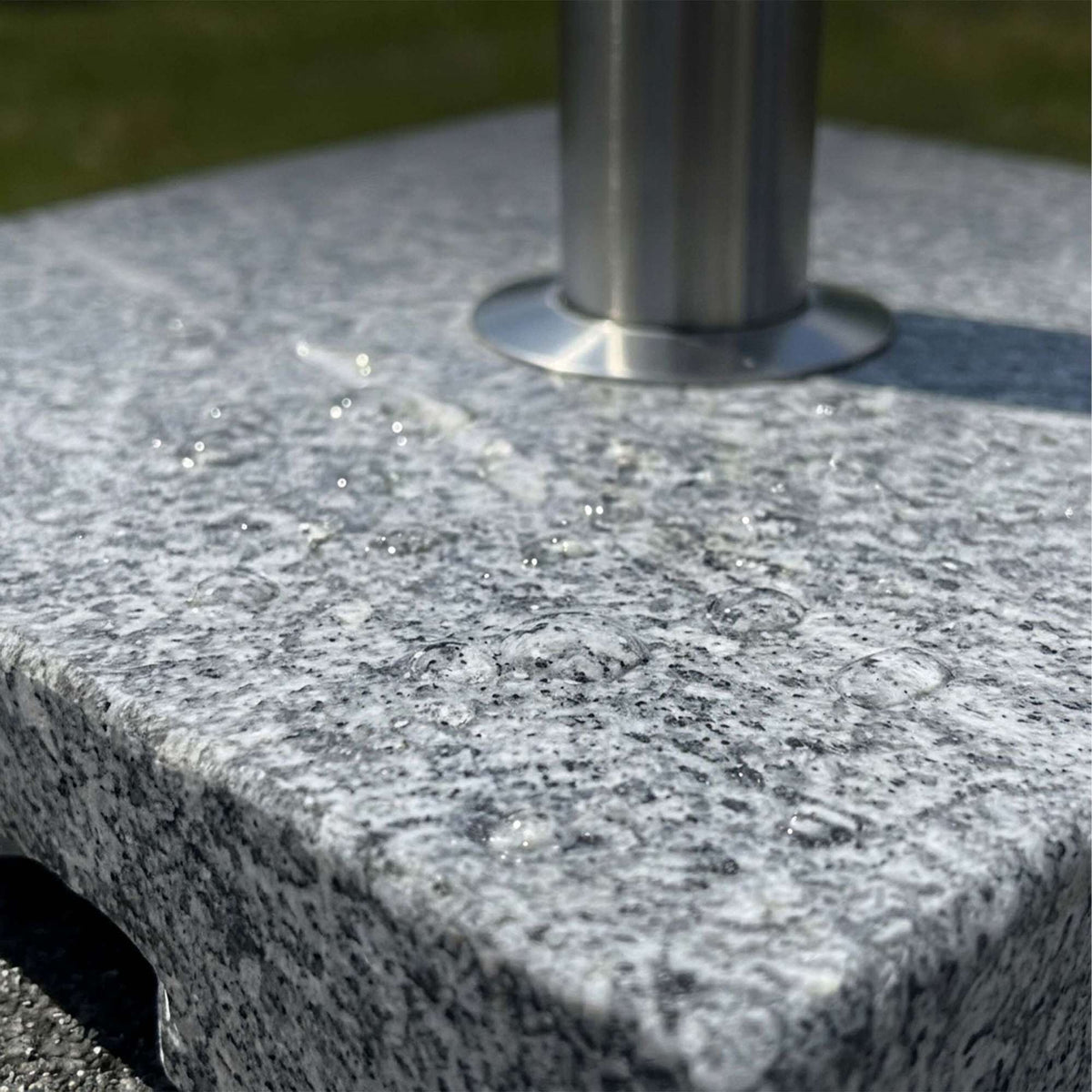 Granite Parasol Base, 24kg – Square, Grey