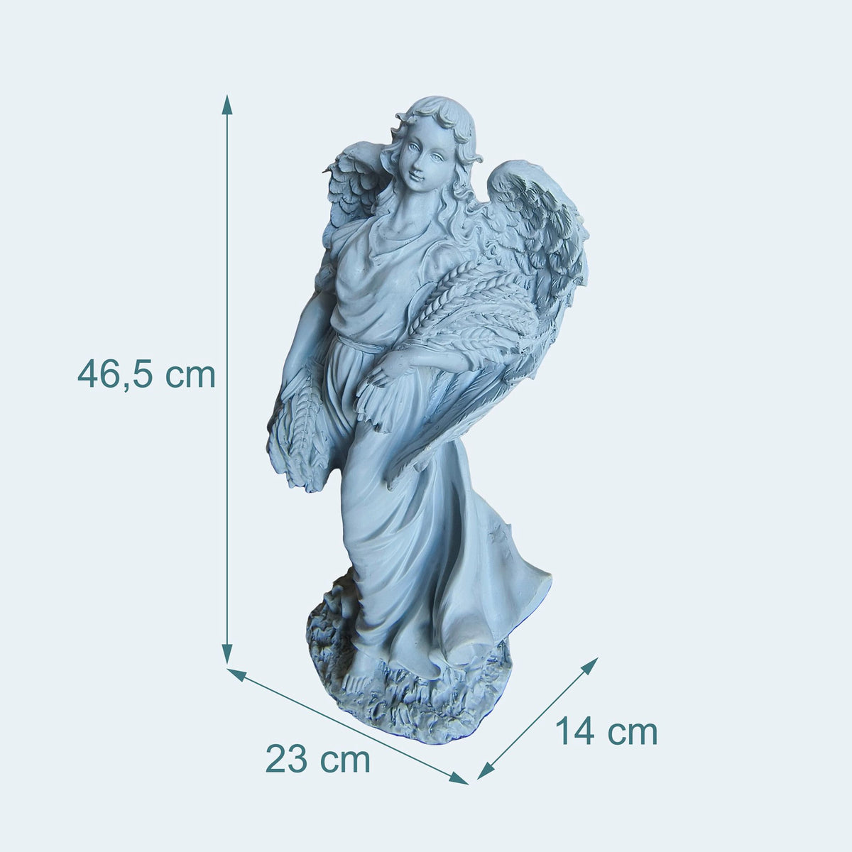 Grave Angel Statue for Cemetery or Garden, Large, Weather-Resistant