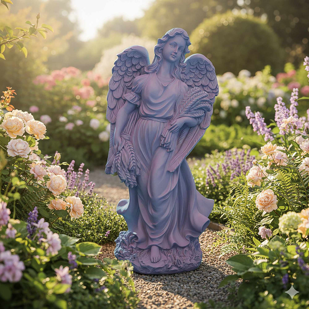 Grave Angel Statue for Cemetery or Garden, Large, Weather-Resistant