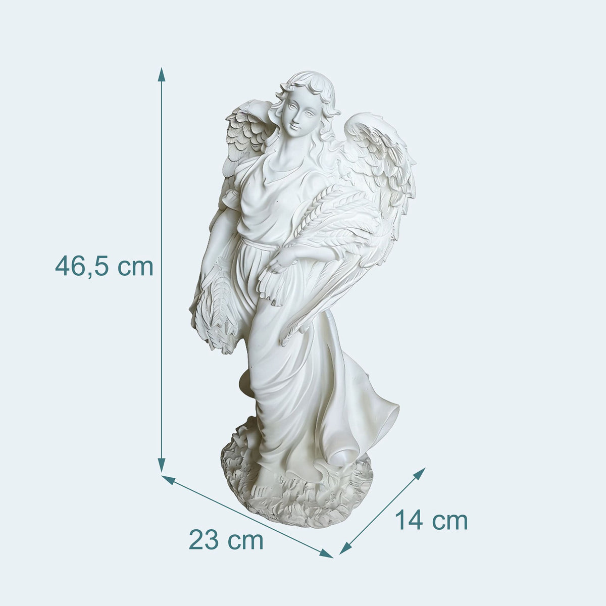 Grave Angel Statue for Cemetery or Garden, Weather-Resistant