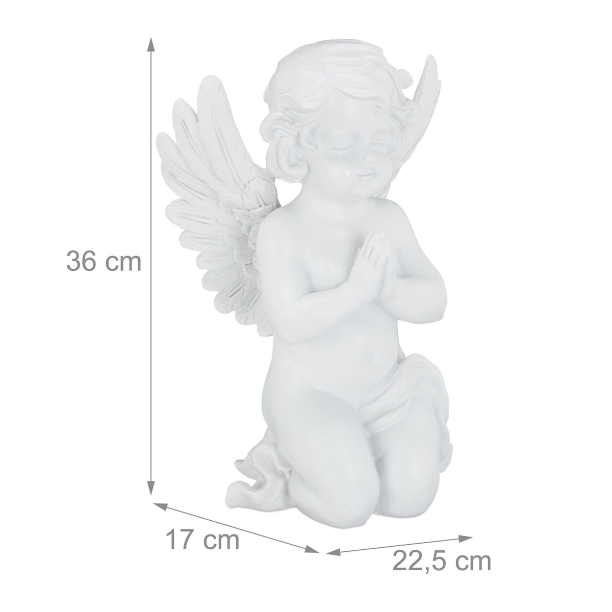 Grave angel praying