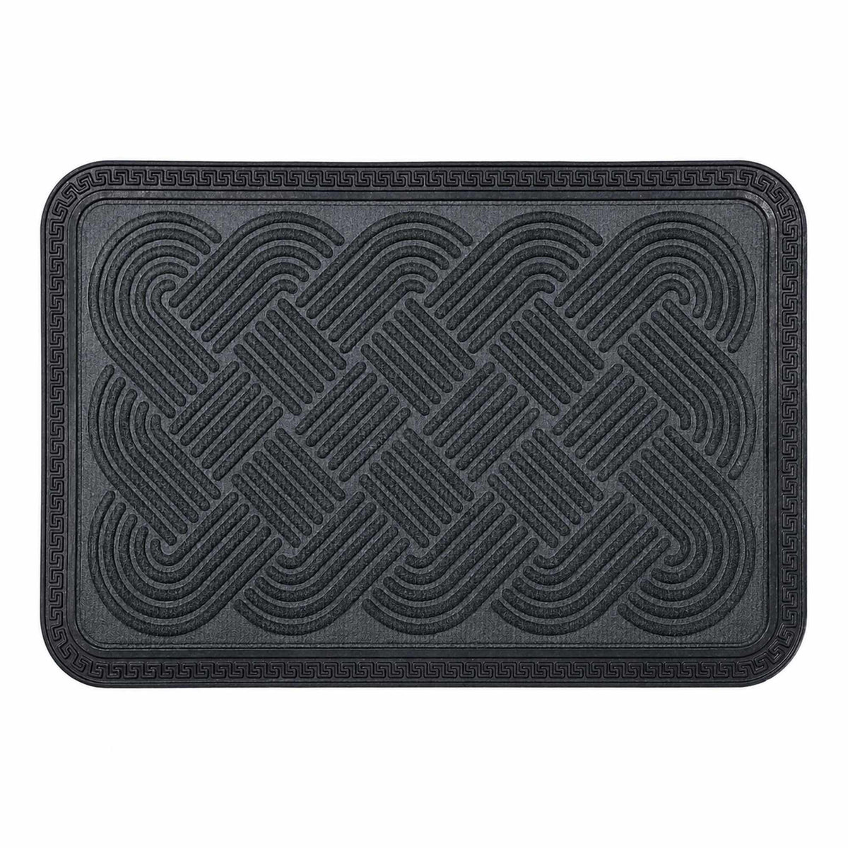 Gray Polypropylene Doormat, 60 x 40 cm, Non-Slip