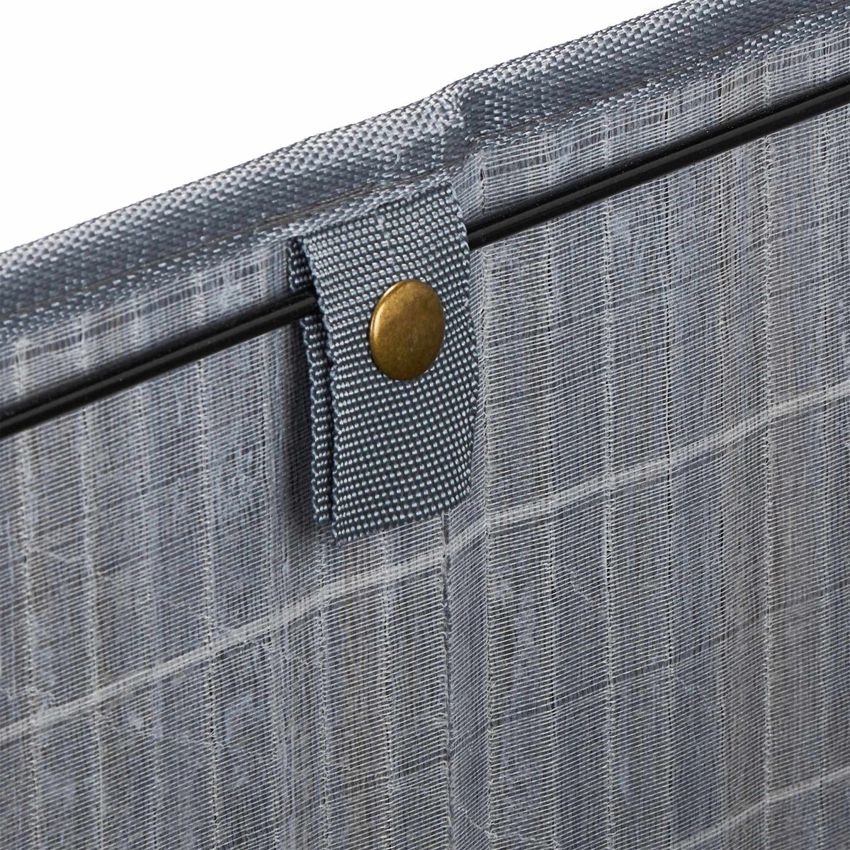 Gray bamboo storage basket