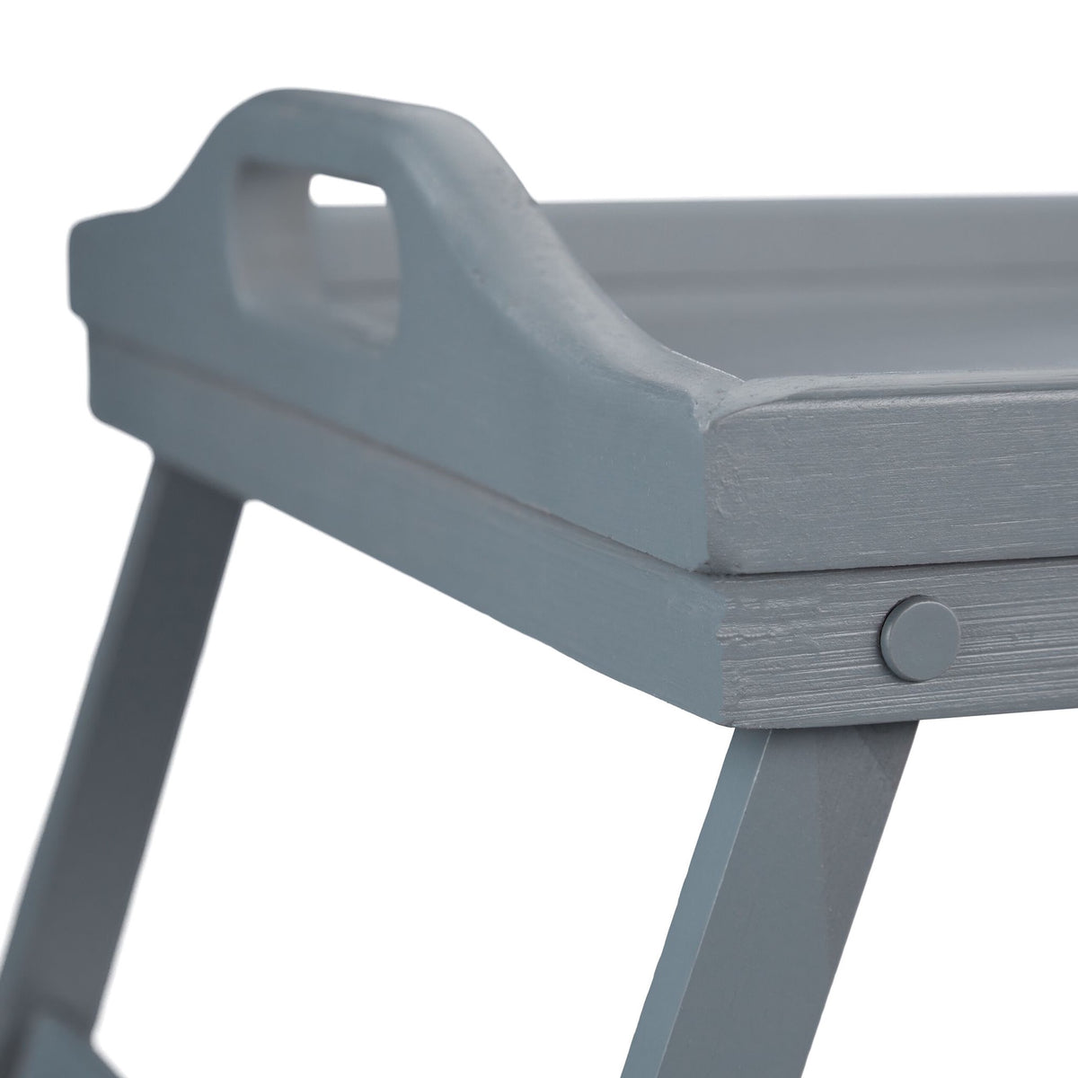 Gray bed tray - set of 2