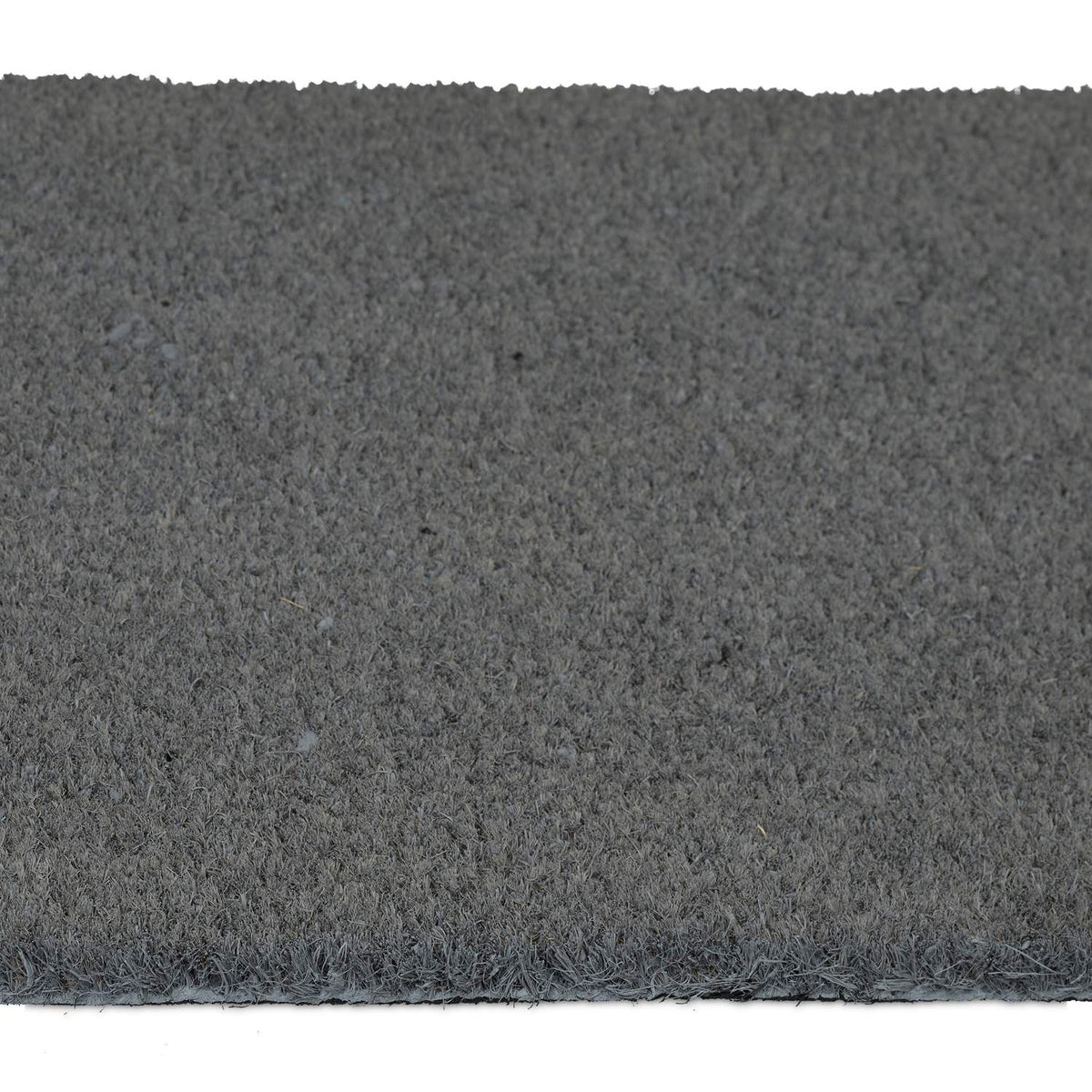 Gray coconut fiber door mat