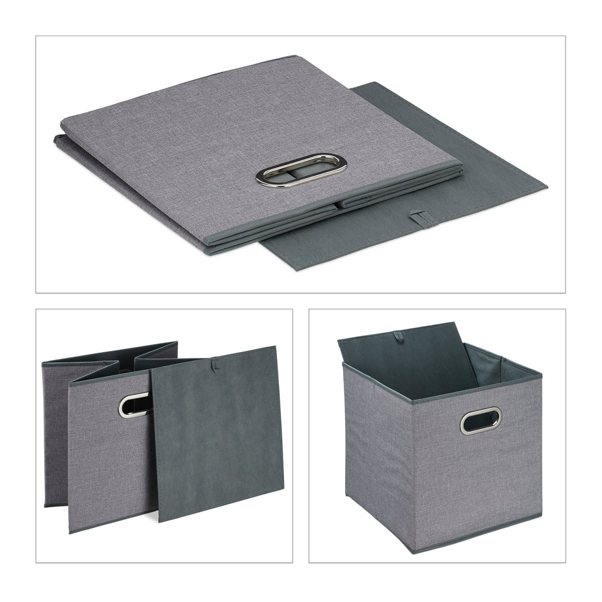 Gray storage box Set of 2