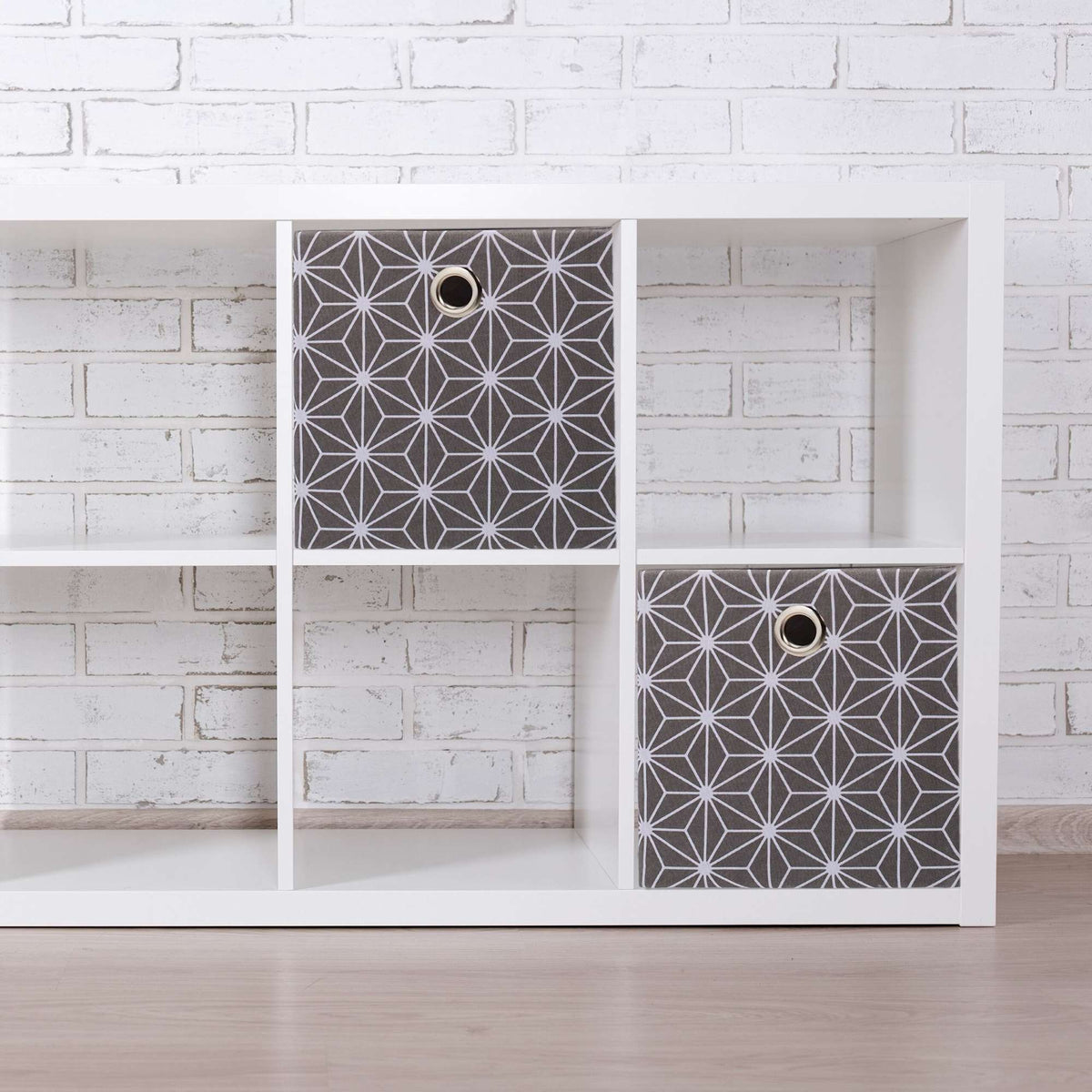 Gray storage box set of 2