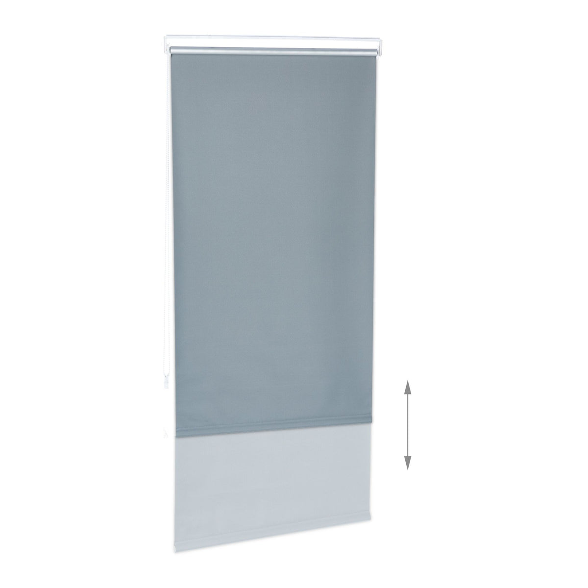 Gray thermal roller blind 160 cm long