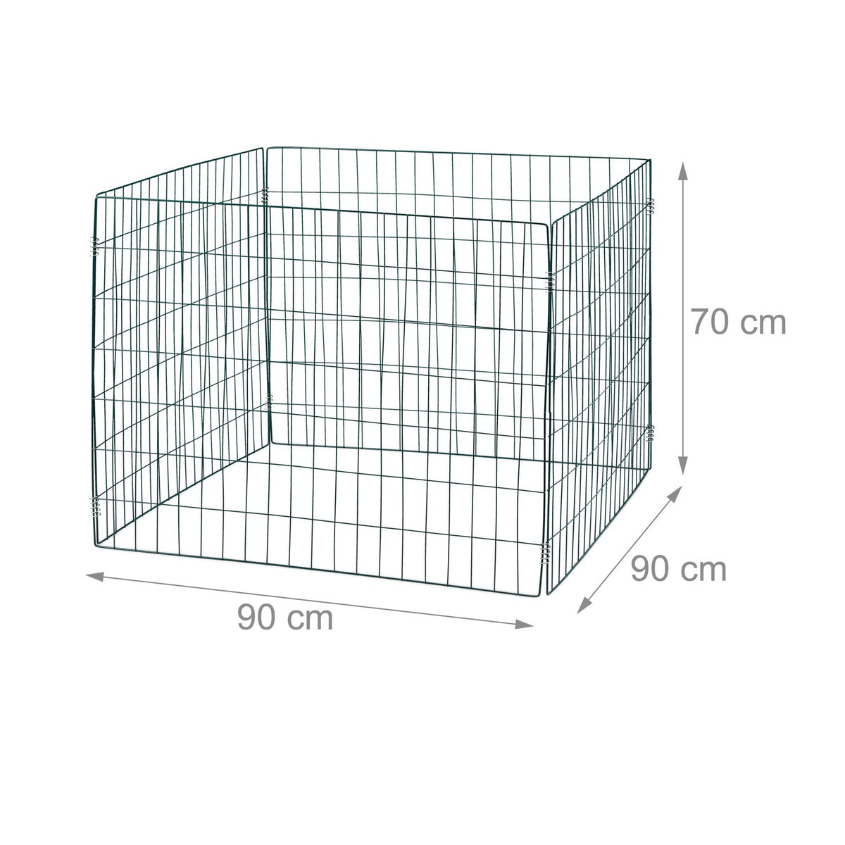 Green Steel Compost Bins Set of 2, High Capacity