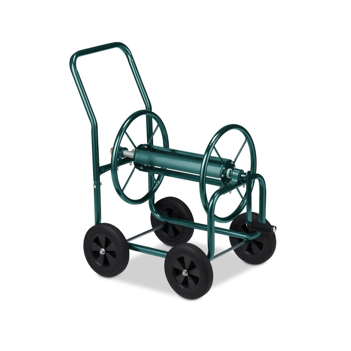 Green Steel Hose Trolley