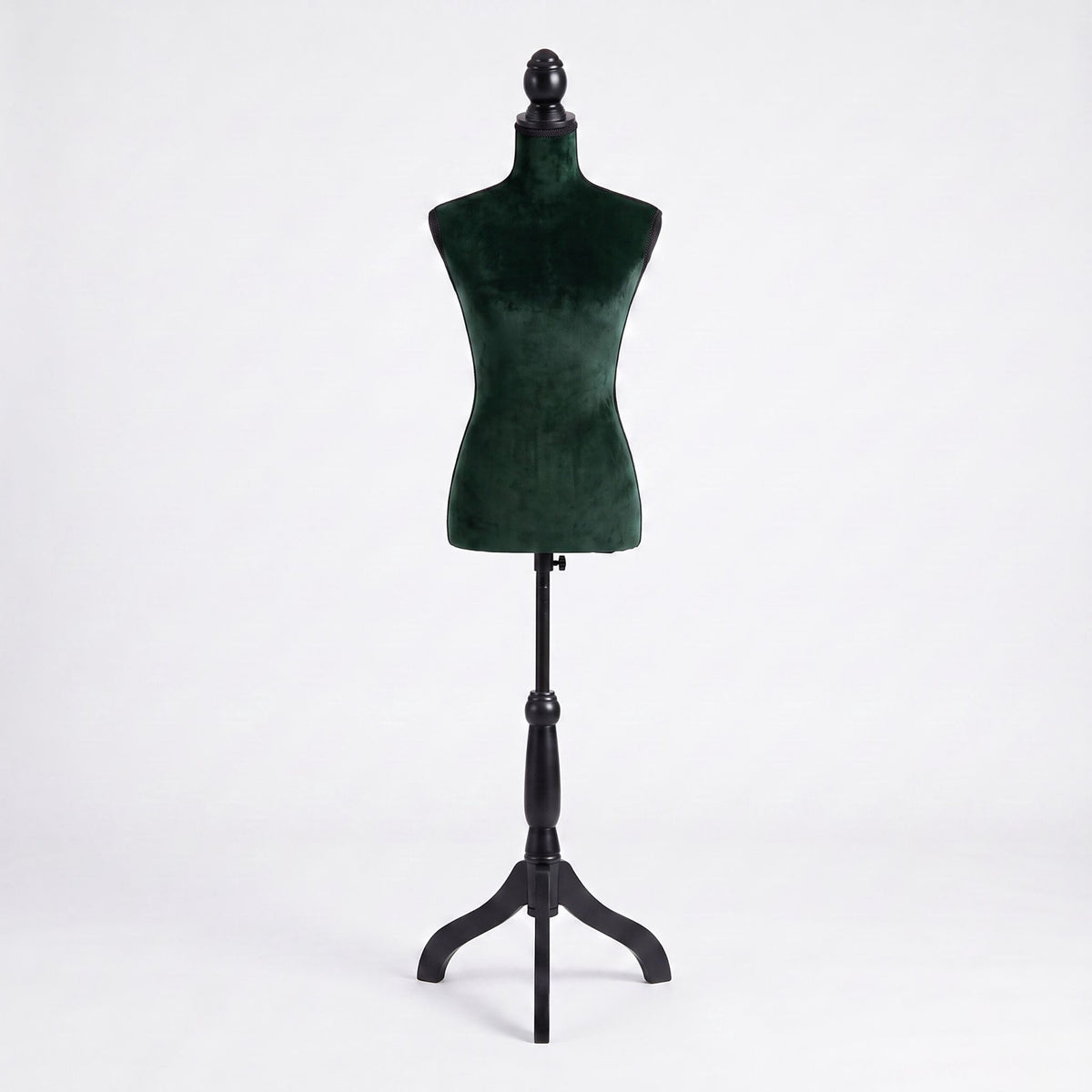 Green Velvet Dress Form 36/38 – Adjustable Mannequin