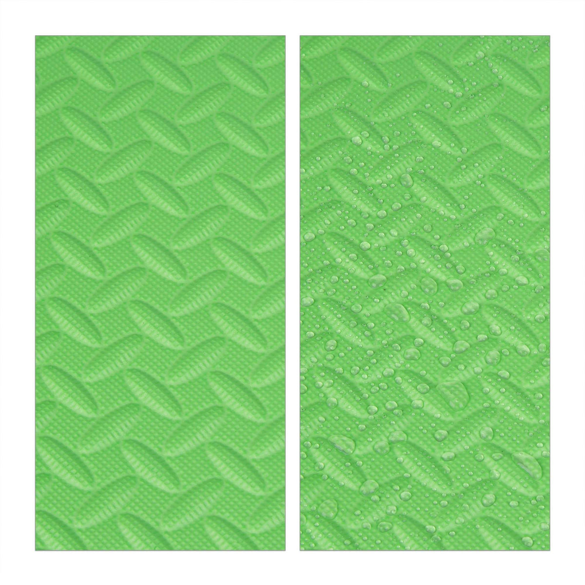 Green floor protection mat in set of 8