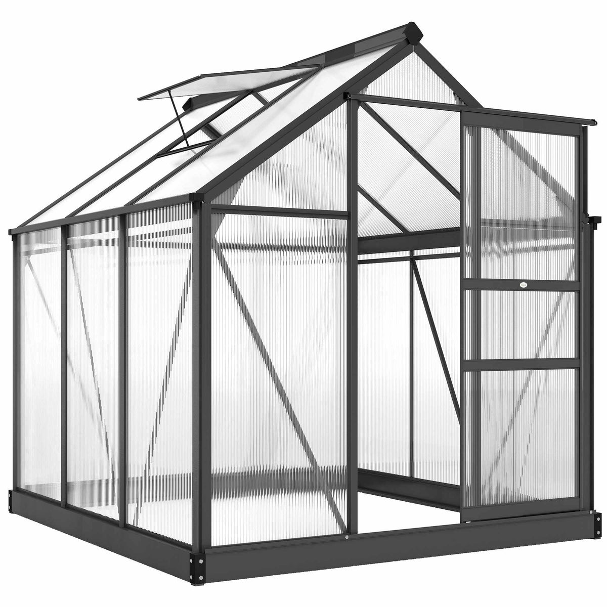 Greenhouse 3.65m², Aluminum Frame, UV-Resistant Panels