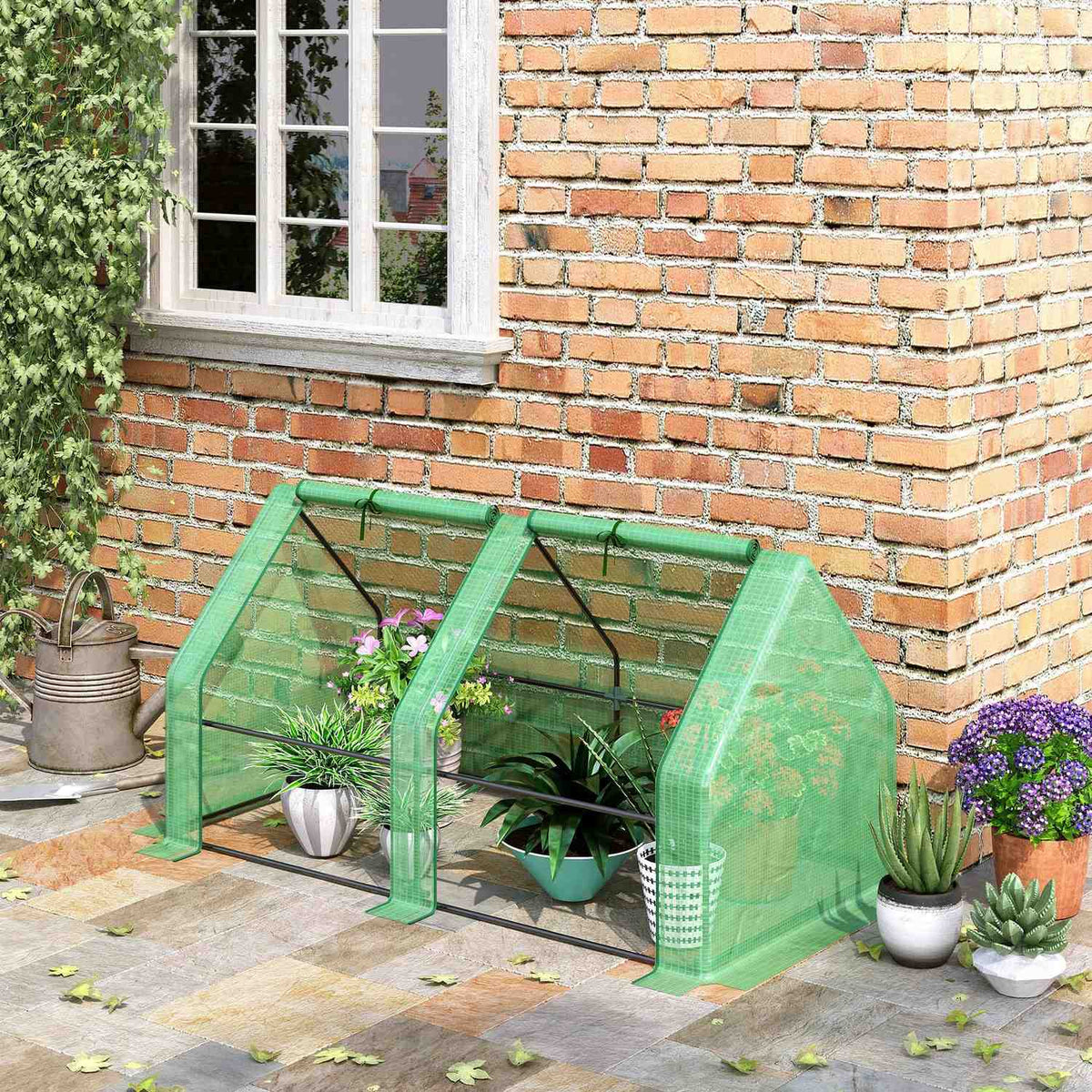 Greenhouse Greenhouse Tomato House, Cold Frame 180X90X90Cm, Robust & Weatherproof, Green