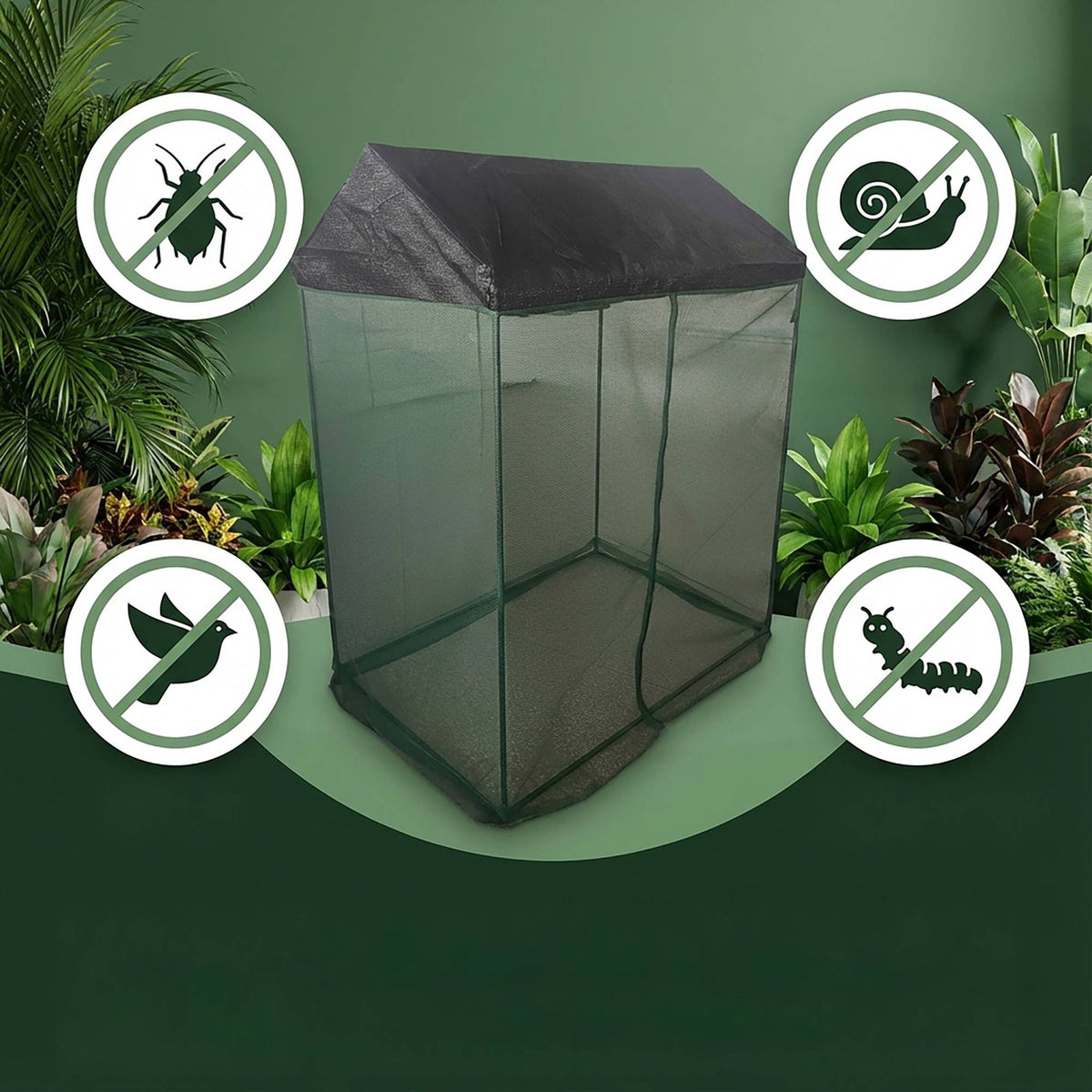 Greenhouse Tent with Roof & Door for Seedlings