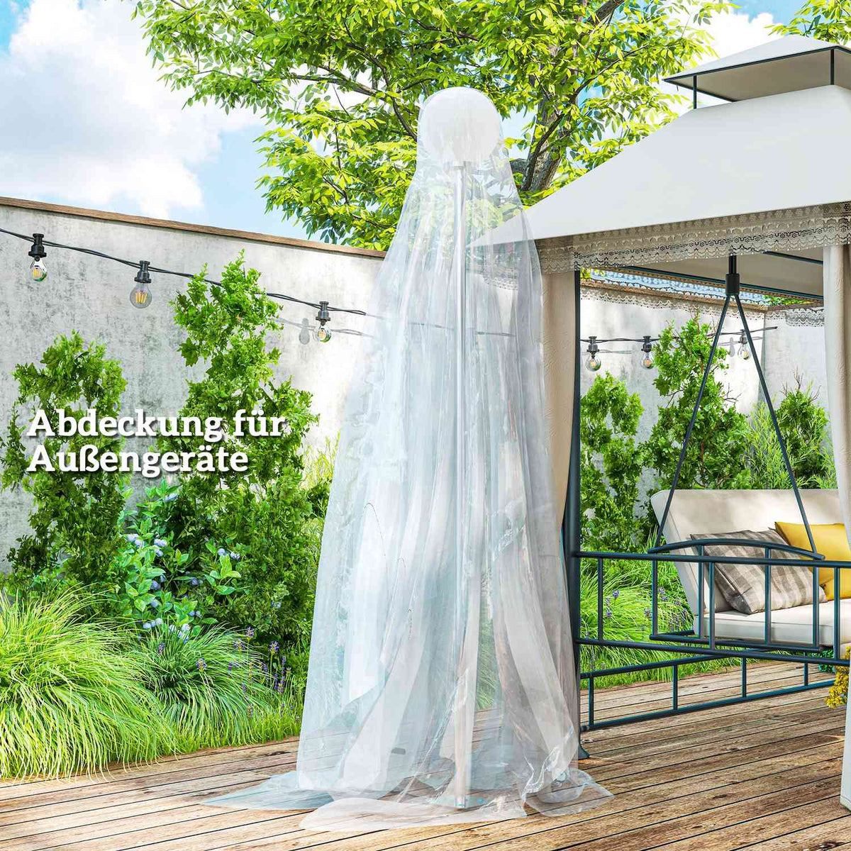 Greenhouse film 7x8 m waterproof garden film with UV protection, extra thick tear-resistant film made of plastic, tarpaulin for greenhouse polytunnel, tunnel film for outdoor use, transparent